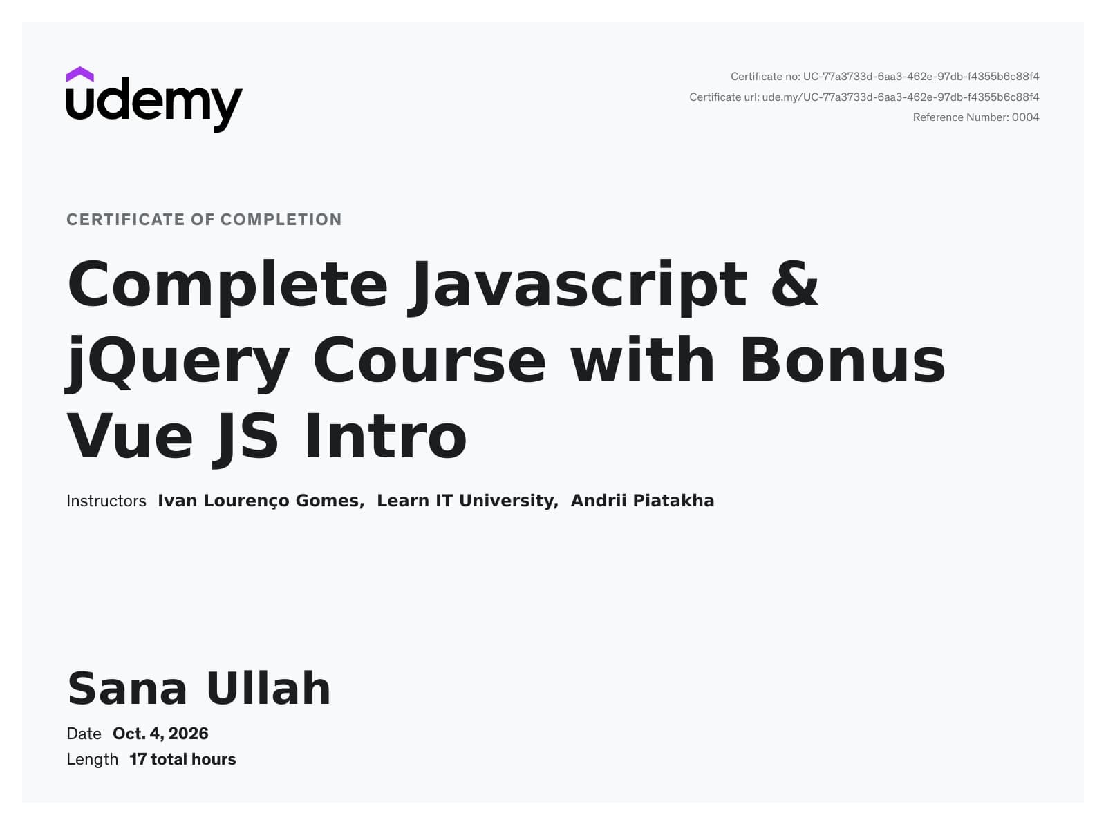 Complete Javascript & jQuery Course with Bonus Vue JS Intro