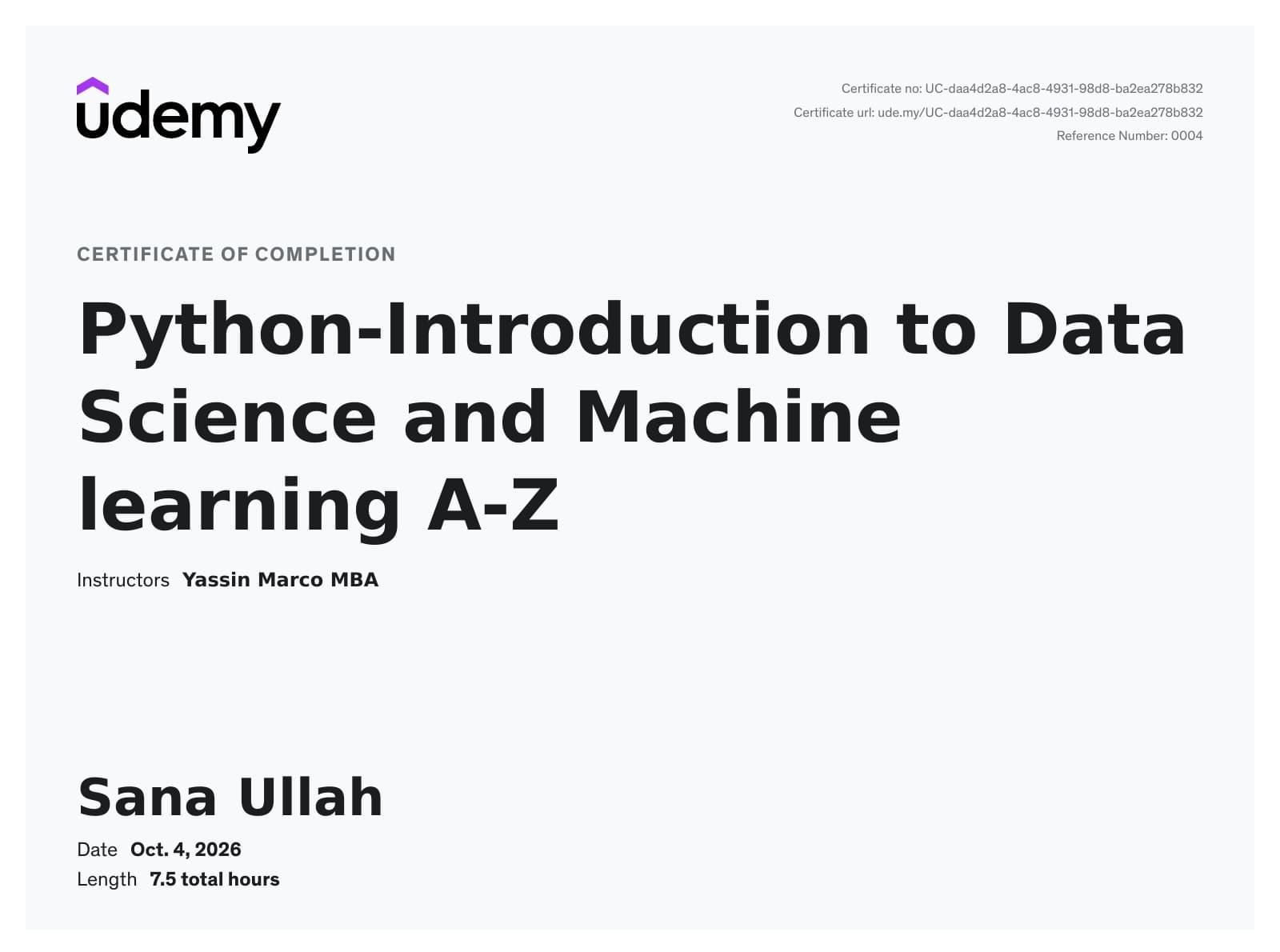 Python-Introduction to Data Science and Machine learning A-Z