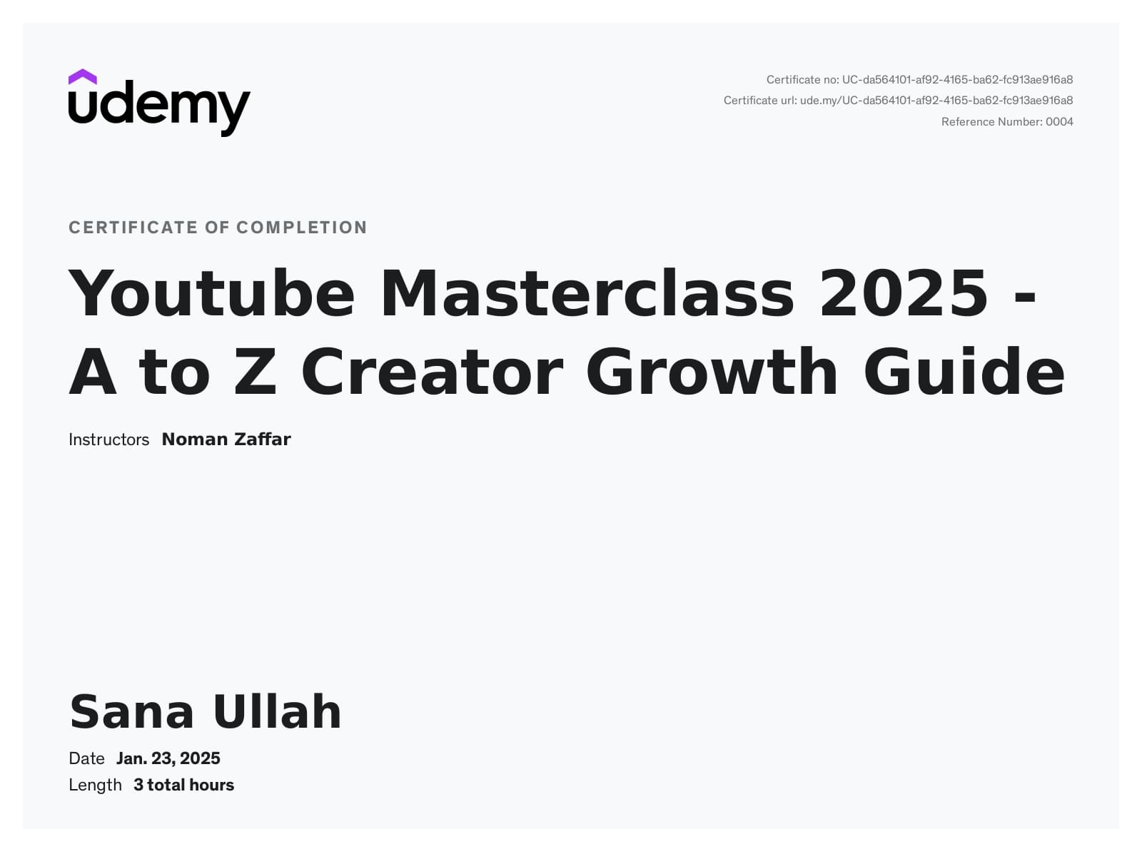 Youtube Masterclass 2025 - A to Z Creator Growth Guide